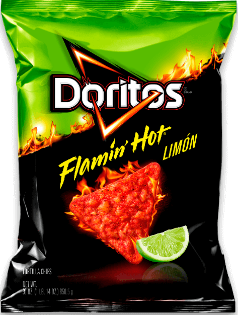 Bag of DORITOS® FLAMIN' HOT® Limón Flavored Chips