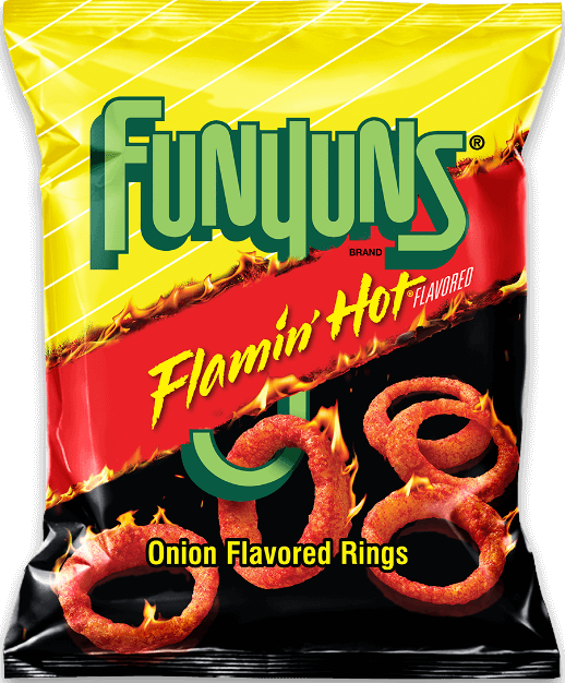 Bag of FUNYUNS® FLAMIN' HOT® Flavored Onion Flavored Rings