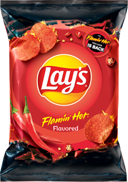 Bag of LAY'S® Flamin' Hot Flavored Potato Chips