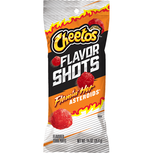 Bag of CHEETOS® Flavor Shots FLAMIN' HOT® ASTEROIDS® Flavored Snacks