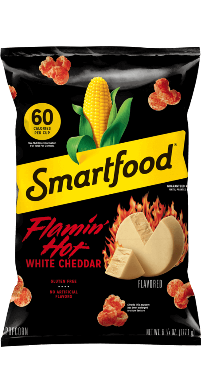 Bag of Smartfood® Flamin’ Hot® White Cheddar Flavored Popcorn